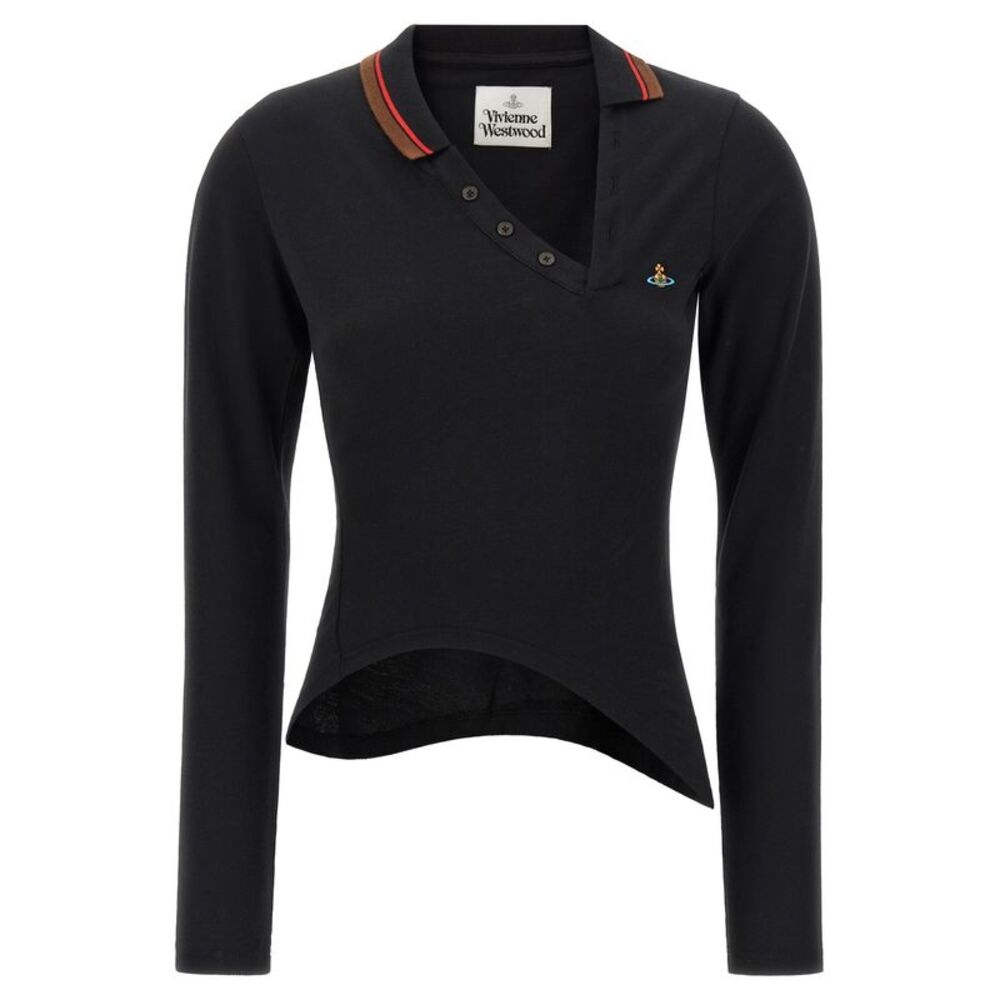 Vivienne Westwood Black Cotton Polo Women's Shirt
